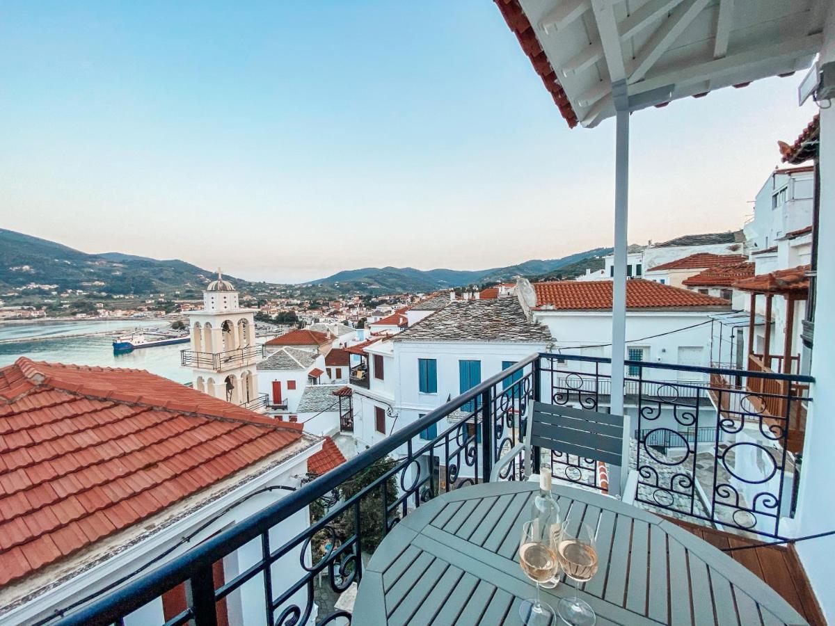 Evageliasvilla Sea View Skopelos stad Exteriör bild