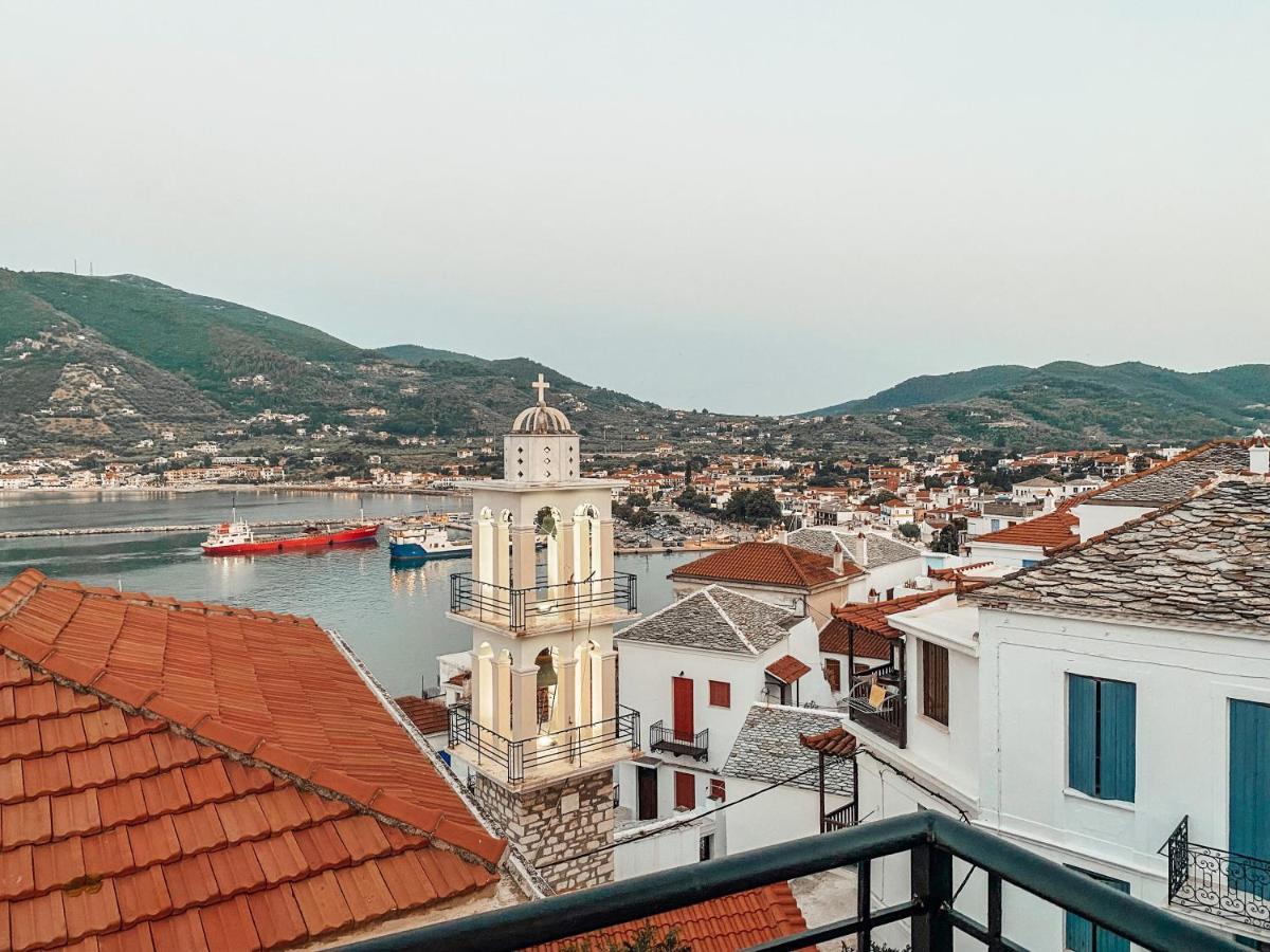 Evageliasvilla Sea View Skopelos stad Exteriör bild