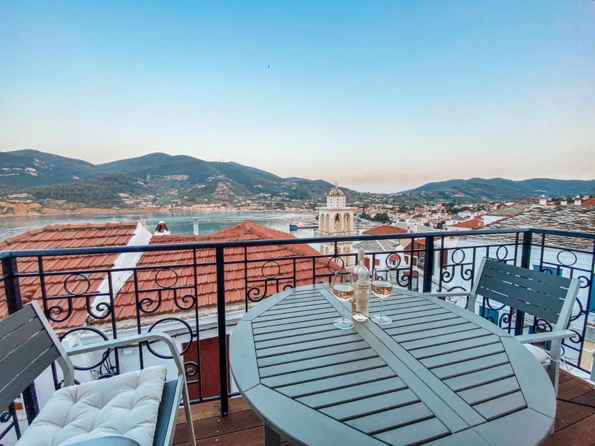 Evageliasvilla Sea View Skopelos stad Exteriör bild