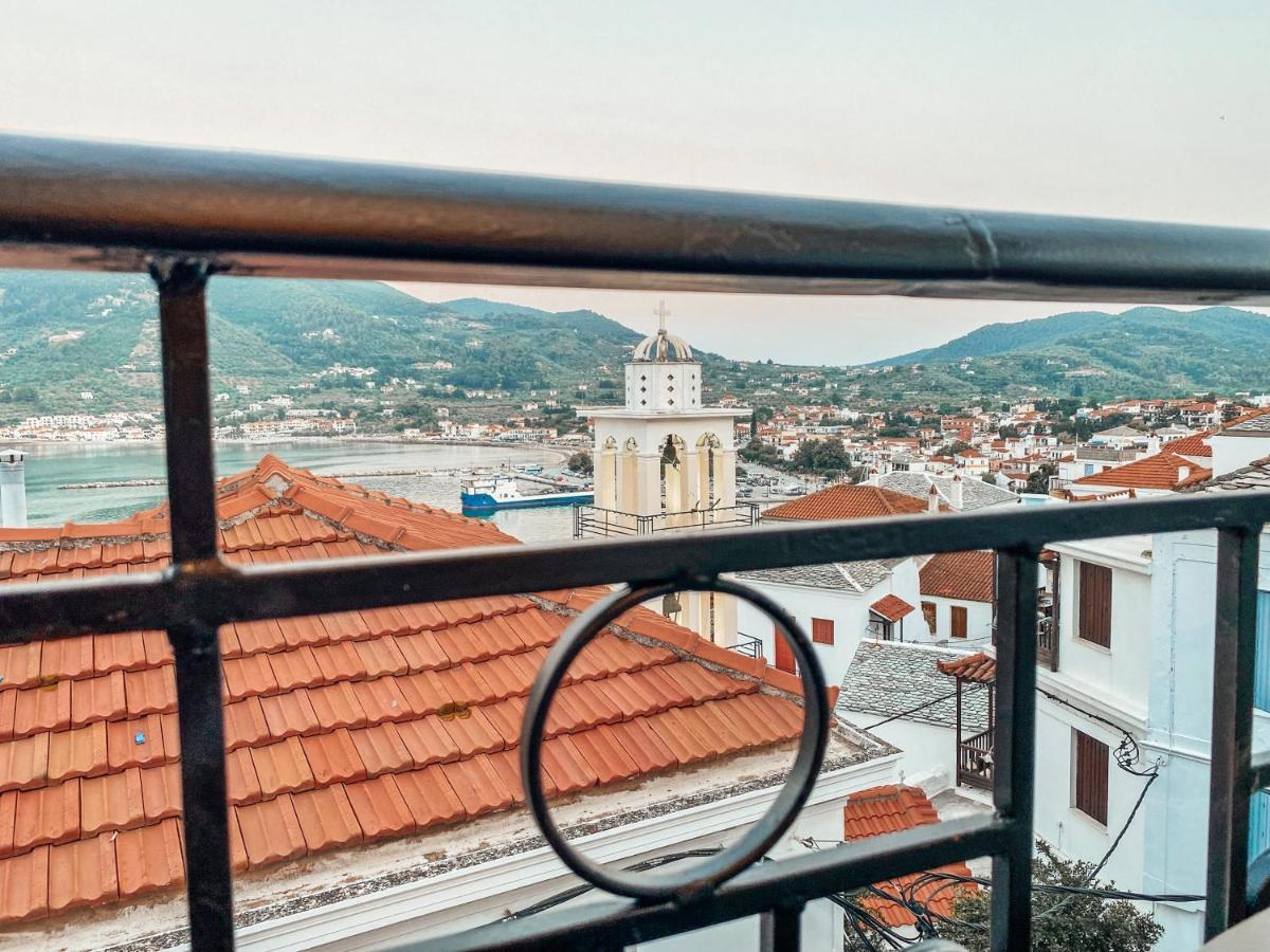 Evageliasvilla Sea View Skopelos stad Exteriör bild