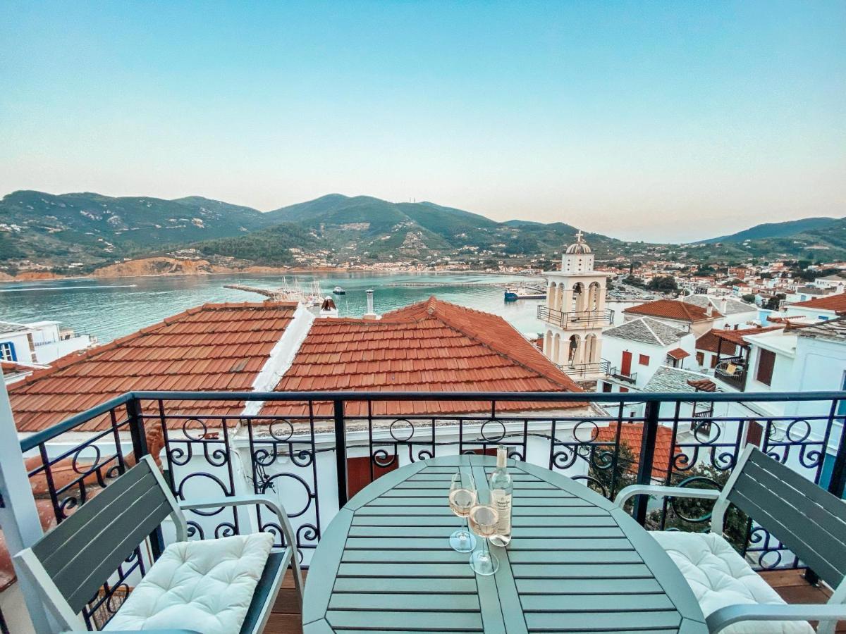 Evageliasvilla Sea View Skopelos stad Exteriör bild
