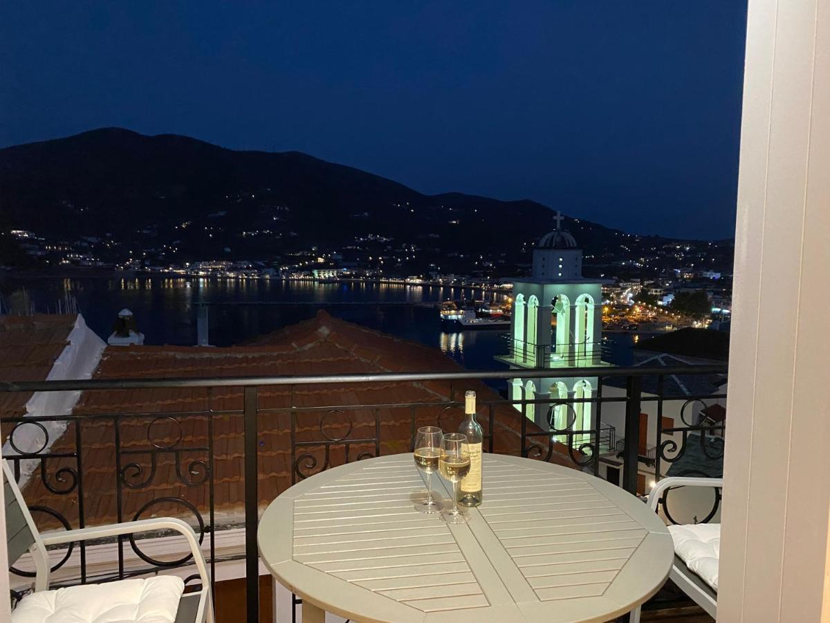 Evageliasvilla Sea View Skopelos stad Exteriör bild