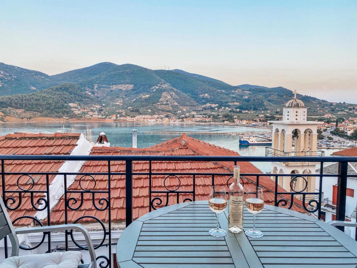 Evageliasvilla Sea View Skopelos stad Exteriör bild