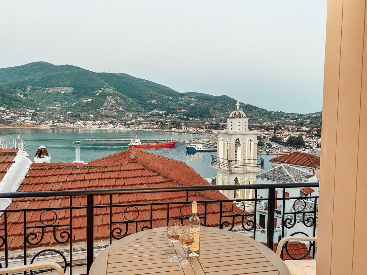 Evageliasvilla Sea View Skopelos stad Exteriör bild