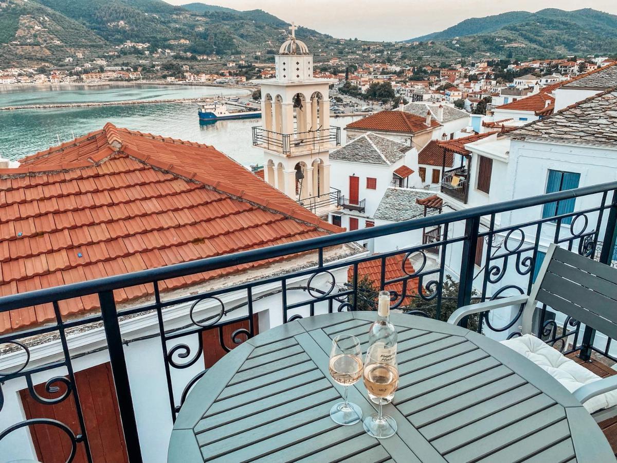 Evageliasvilla Sea View Skopelos stad Exteriör bild