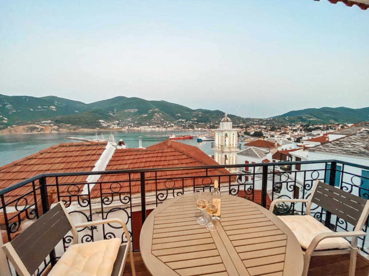 Evageliasvilla Sea View Skopelos stad Exteriör bild