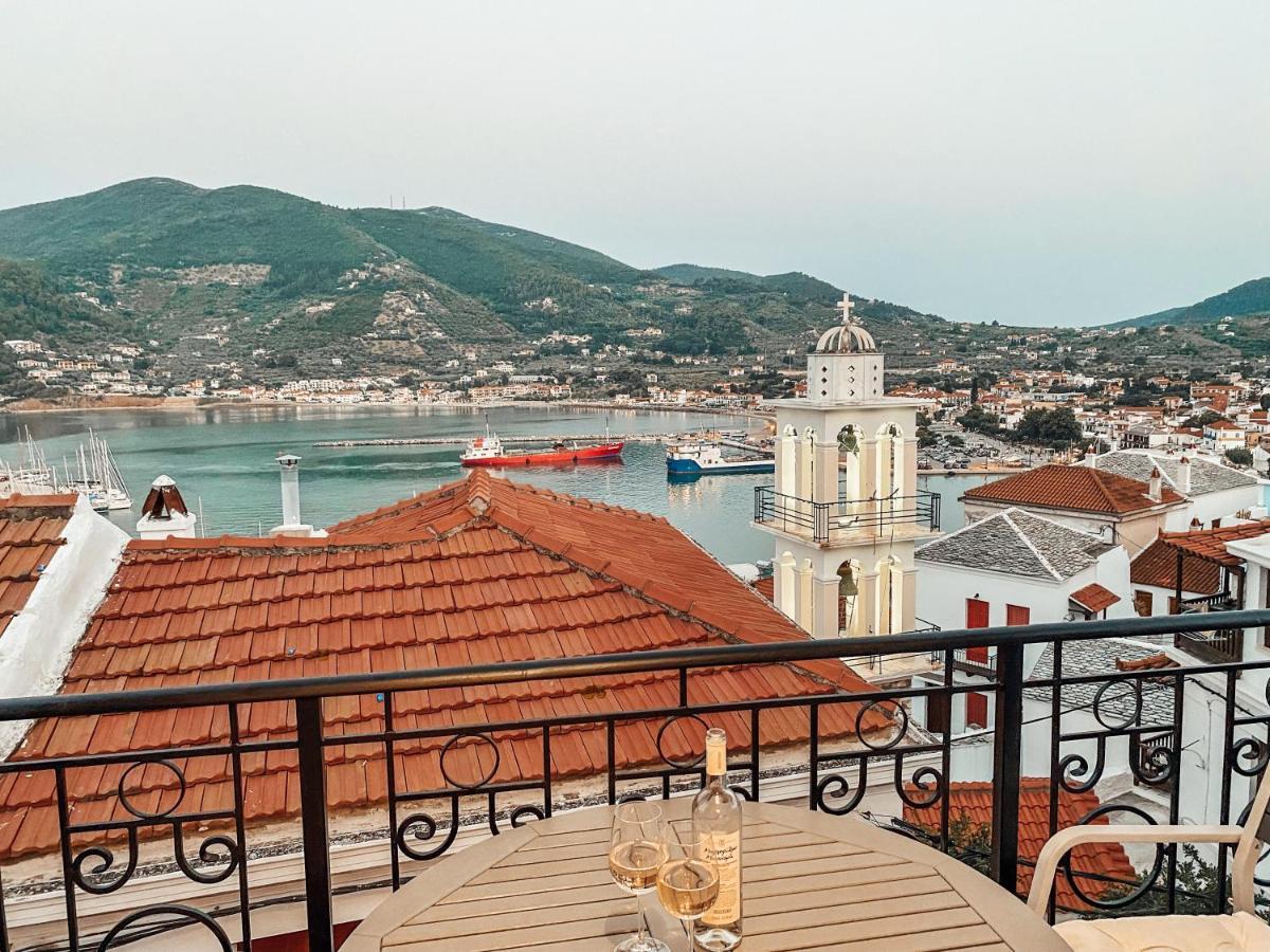 Evageliasvilla Sea View Skopelos stad Exteriör bild
